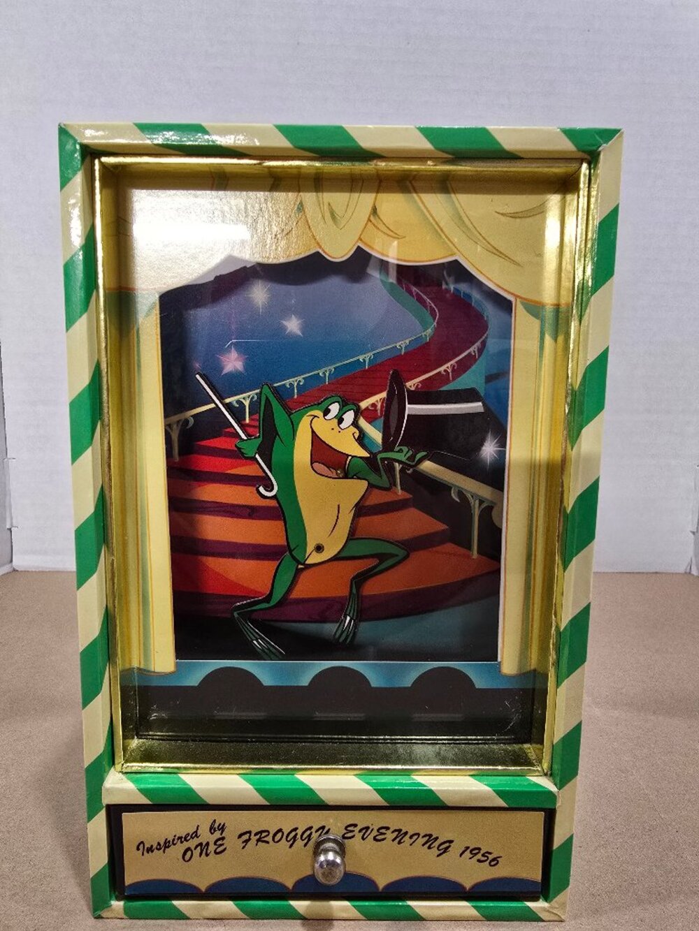 Warner Bros. 1993 Vintage Hello My Baby Dancing Frog Music Box